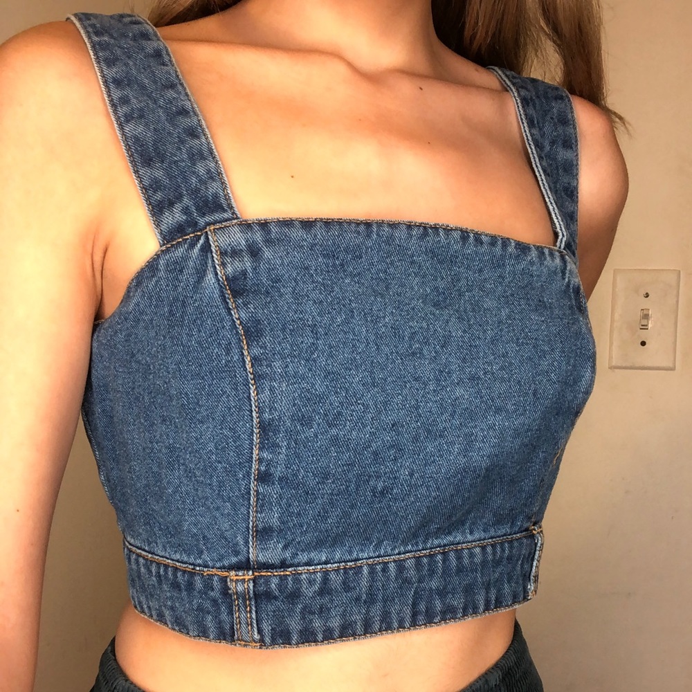 Jean Crop Top